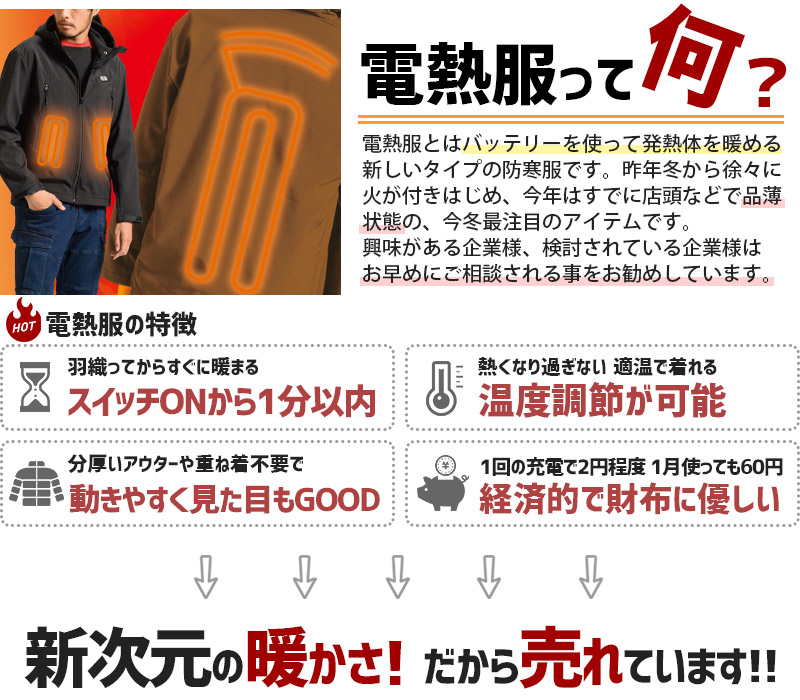 電熱ウェア(ヒートウェア)とは？