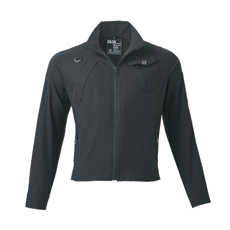 脇メッシュダブルストレッチジャケット【0434-ATK】 11.ブラック