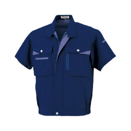 ハイメカカット半袖ブルゾン【07001-OKH】 C1.ネイビー