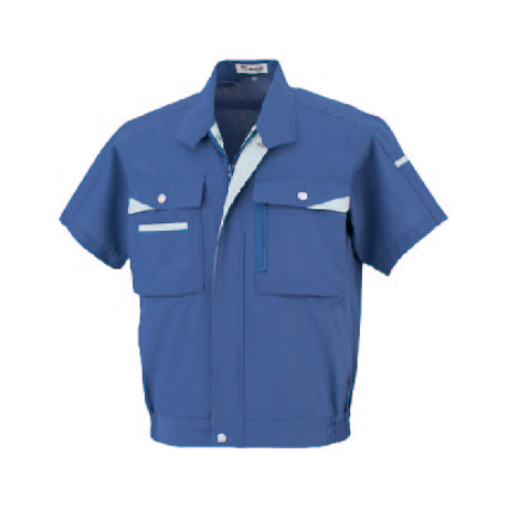 ハイメカカット半袖ブルゾン【07001-OKH】 C2.ブルー