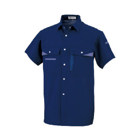 ハイメカカット半袖シャツ【07003-OKH】 C1.ネイビー