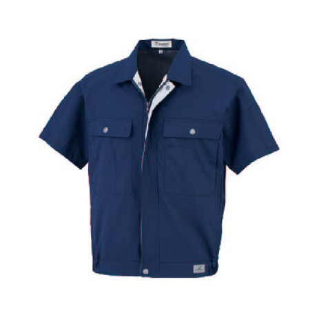 形態安定半袖ブルゾン【07171-OKH】 C1.ネイビー