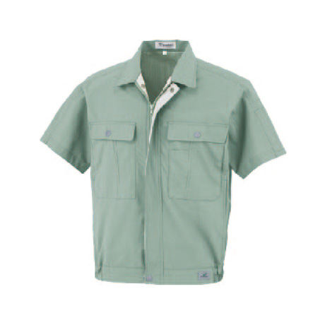 形態安定半袖ブルゾン【07171-OKH】 C2.グリーン