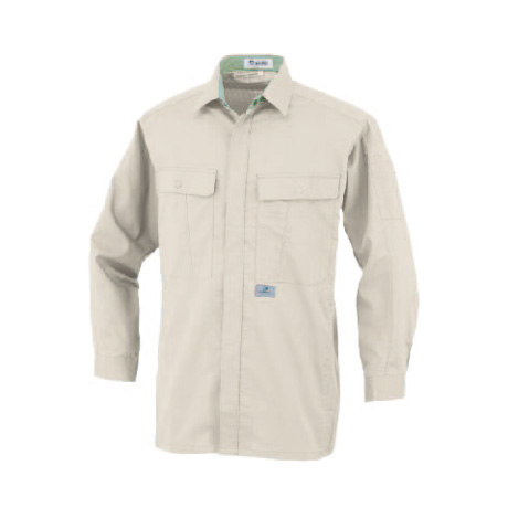 形態安定長袖シャツ【07174-OKH】 C3.べージュ