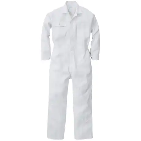 つなぎ 作業服 ホワイト 【100F-MRK】 