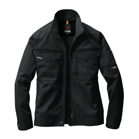 制電ケア長袖ジャケット【1101-BAT】 35.ブラック