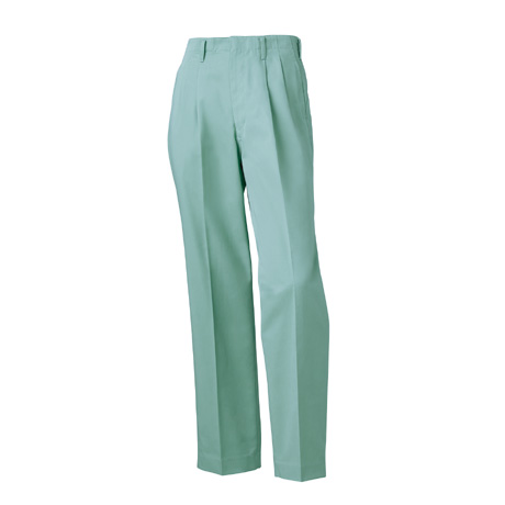スラックス（ツータック）【12001-KRO】 80.アイスグリーン