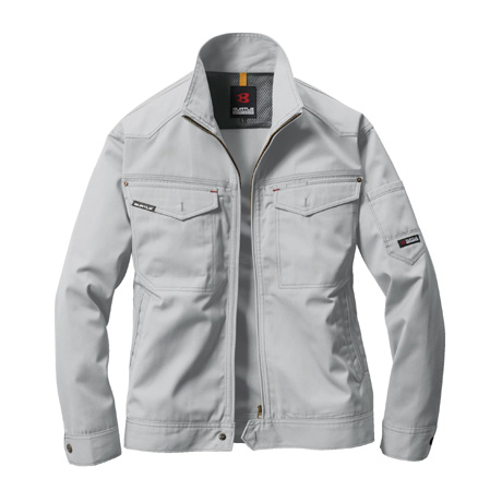 ワイドシルエットジャケット【1201-BAT】 5.シルバー