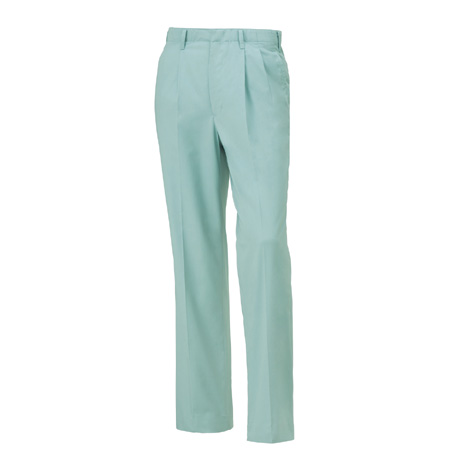 形状記憶加工ツータックスラックス【1235-KRO】 80.アイスグリーン