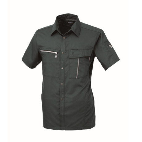 清涼素材半袖シャツ【1252-XEB】 603.アラスカグリーン