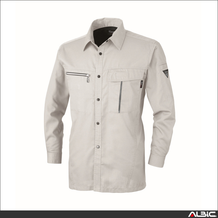 清涼素材長袖シャツ【1253-XEB】 商品写真