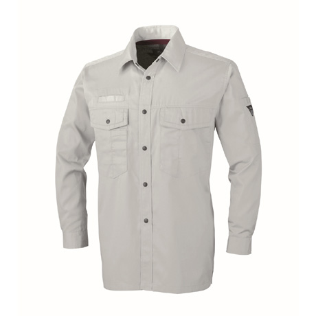 防縮防シワ長袖シャツ【1273-XEB】 20.グレー