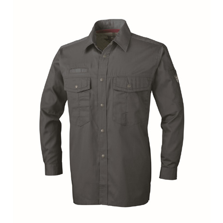 防縮防シワ長袖シャツ【1273-XEB】 25.チャコールグレー