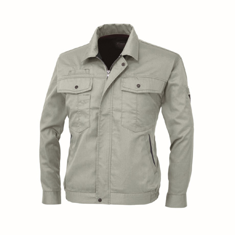 防縮防シワ長袖ブルゾン【1274-XEB】 61.モスグリーン