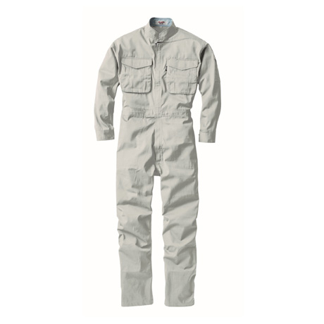 プリーツロン仕様つなぎ服【1288-XEB】 20.グレー