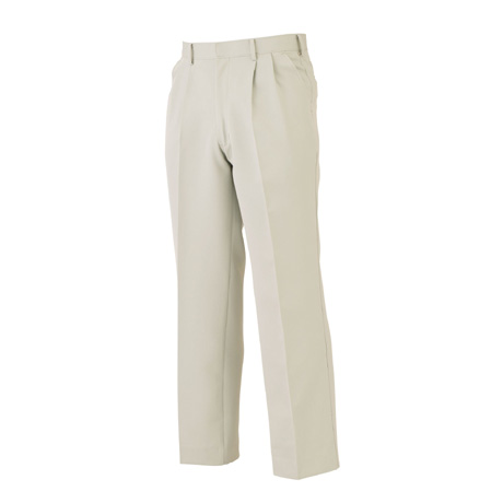 防汚加工ツータックパンツ【1291-BBO】 12.アイボリー