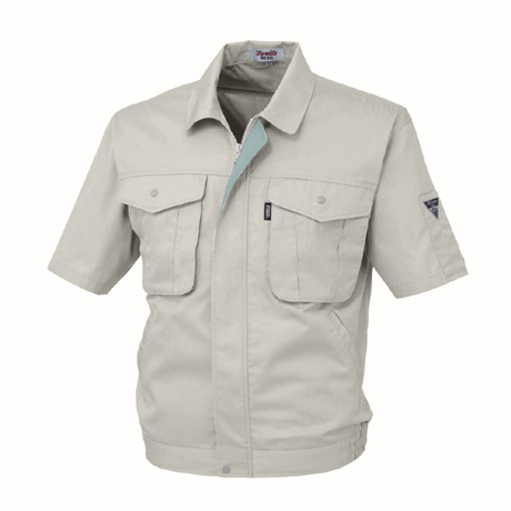 抗菌防臭半袖ブルゾン【1291-XEB】 20.グレー