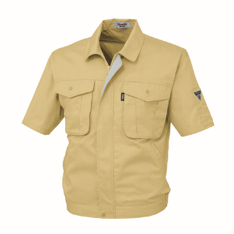 抗菌防臭半袖ブルゾン【1291-XEB】 57.マスタード