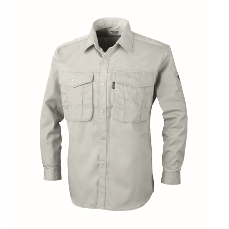 抗菌防臭長袖シャツ【1293-XEB】 20.グレー