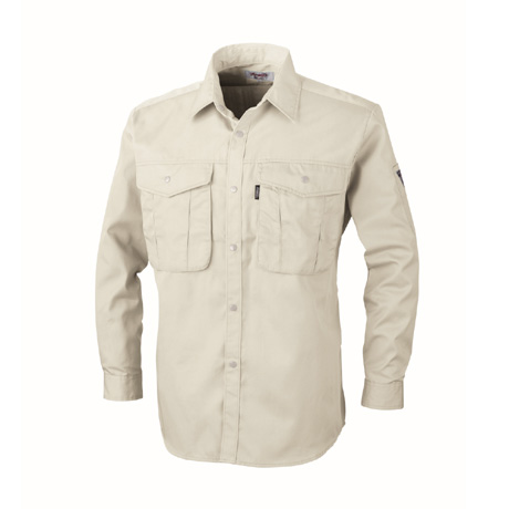 抗菌防臭長袖シャツ【1293-XEB】 31.アイボリー