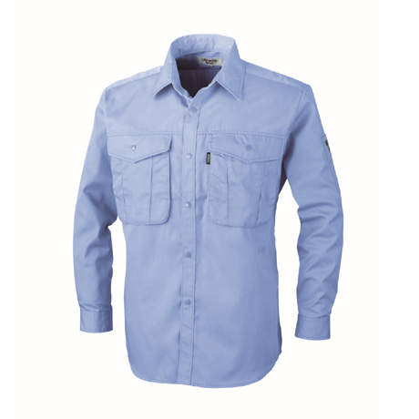 抗菌防臭長袖シャツ【1293-XEB】 40.ブルー