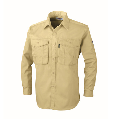 抗菌防臭長袖シャツ【1293-XEB】 57.マスタード