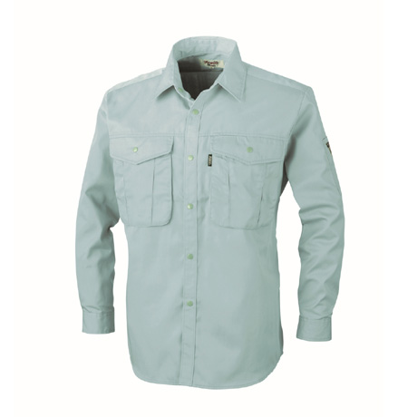 抗菌防臭長袖シャツ【1293-XEB】 60.グリーン