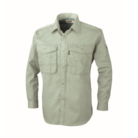 抗菌防臭長袖シャツ【1293-XEB】 61.モスグリーン