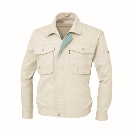 抗菌防臭長袖ブルゾン【1294-XEB】 31.アイボリー