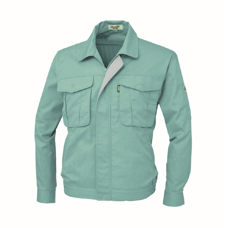 抗菌防臭長袖ブルゾン【1294-XEB】 67.ミントグリーン