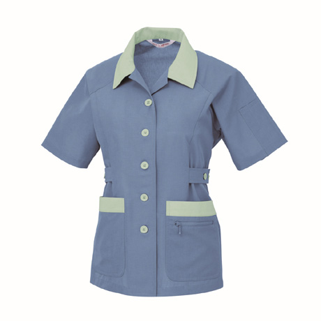 高通気レディス半袖ジャケット【1322-XEB】 40.ブルー