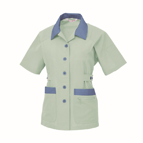 高通気レディス半袖ジャケット【1322-XEB】 60.グリーン