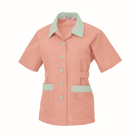 高通気レディス半袖ジャケット【1322-XEB】 76.サーモンピンク