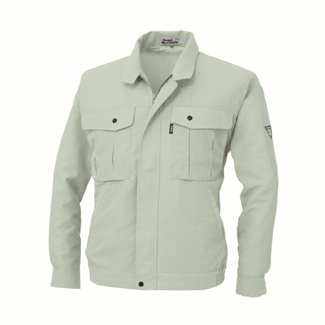 高通気長袖ブルゾン【1344-XEB】 60.グリーン