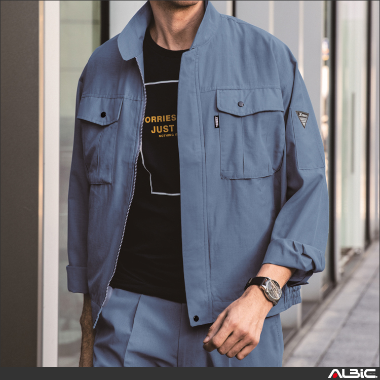 高通気長袖ブルゾン【1344-XEB】 商品写真