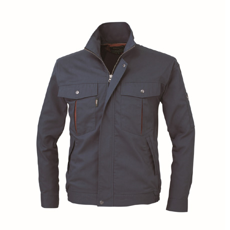 防縮防シワ加工長袖ブルゾン【1354-XEB】 10.コン