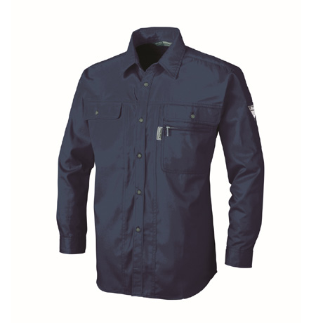 抗菌防臭長袖シャツシャツ【1443-XEB】 10.コン