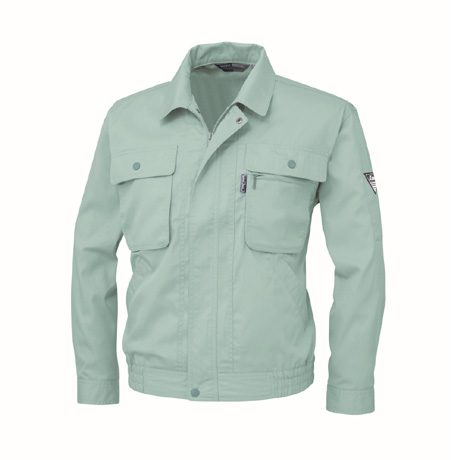 抗菌防臭長袖ブルゾン【1444-XEB】 60.グリーン