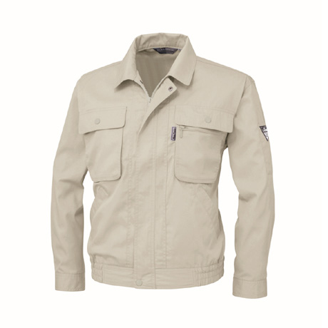 抗菌防臭長袖ブルゾン【1444-XEB】 61.モスグリーン