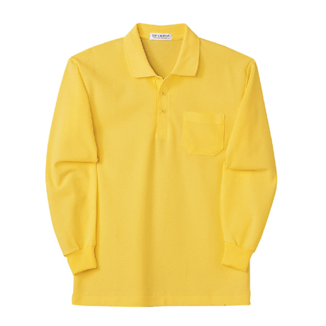 長袖ポロシャツ【1450-NAH】 73.マスタード