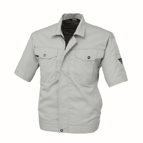 抗菌防臭半袖ブルゾン【1491-XEB】 20.グレー