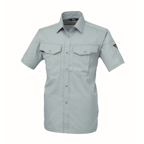 抗菌防臭半袖シャツ【1492-XEB】 43.ブルーグレー