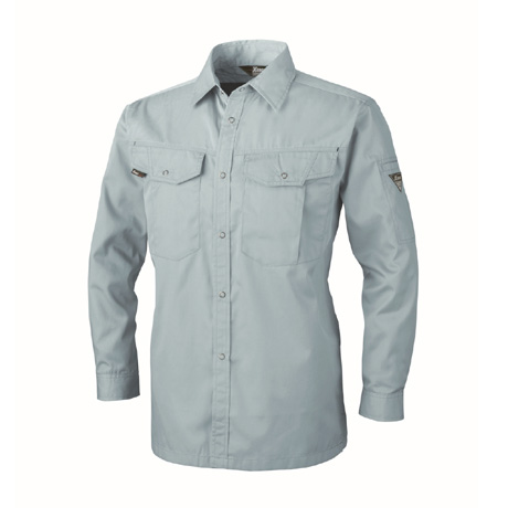 抗菌防臭長袖シャツ【1493-XEB】 43.ブルーグレー