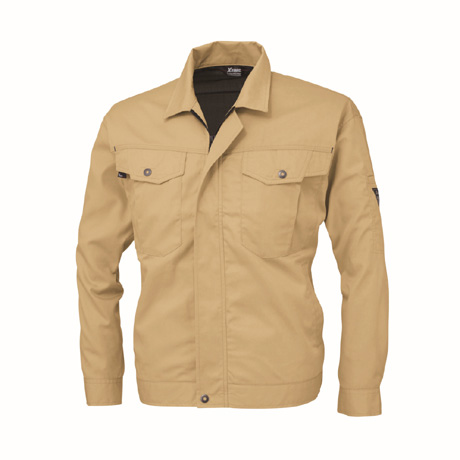 抗菌防臭長袖ブルゾン【1494-XEB】 81.キャメル