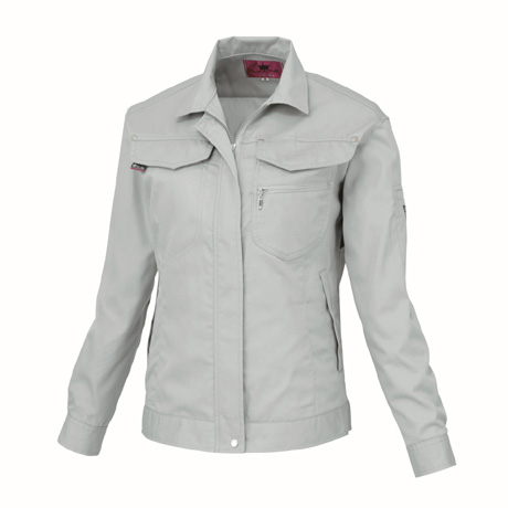 抗菌防臭加工レディス長袖ブルゾン【1498-XEB】 20.グレー