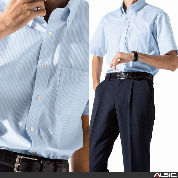 形態安定半袖ボタンダウンシャツ【15068-XEB】 商品写真