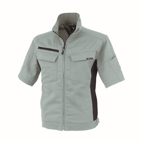 帯電防止半袖ブルゾン【1511-XEB】 605.ミストグリーン
