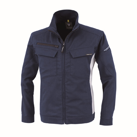 帯電防止長袖ブルゾン【1514-XEB】 19.ディープネイビー