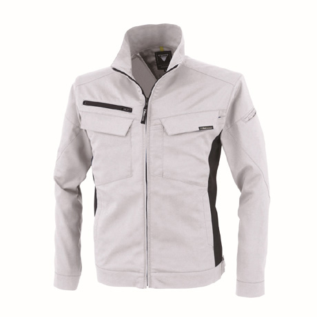 帯電防止長袖ブルゾン【1514-XEB】 22.シルバーグレー