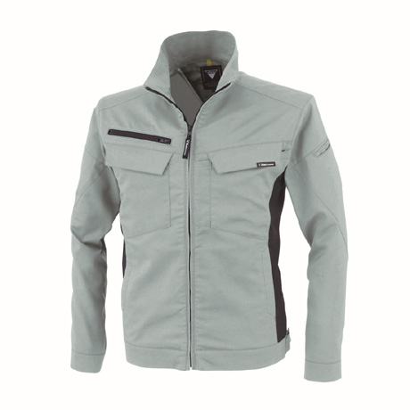 帯電防止長袖ブルゾン【1514-XEB】 605.ミストグリーン